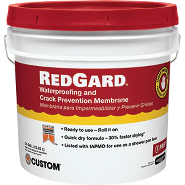 C Building Products LQWAF3 3.5 gallon- Redgard Crack Prevention And Waterproofing Membrane