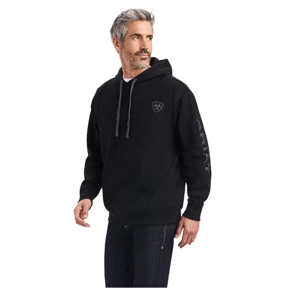 10040815 Ariat Men's Logo Hoodie - Black