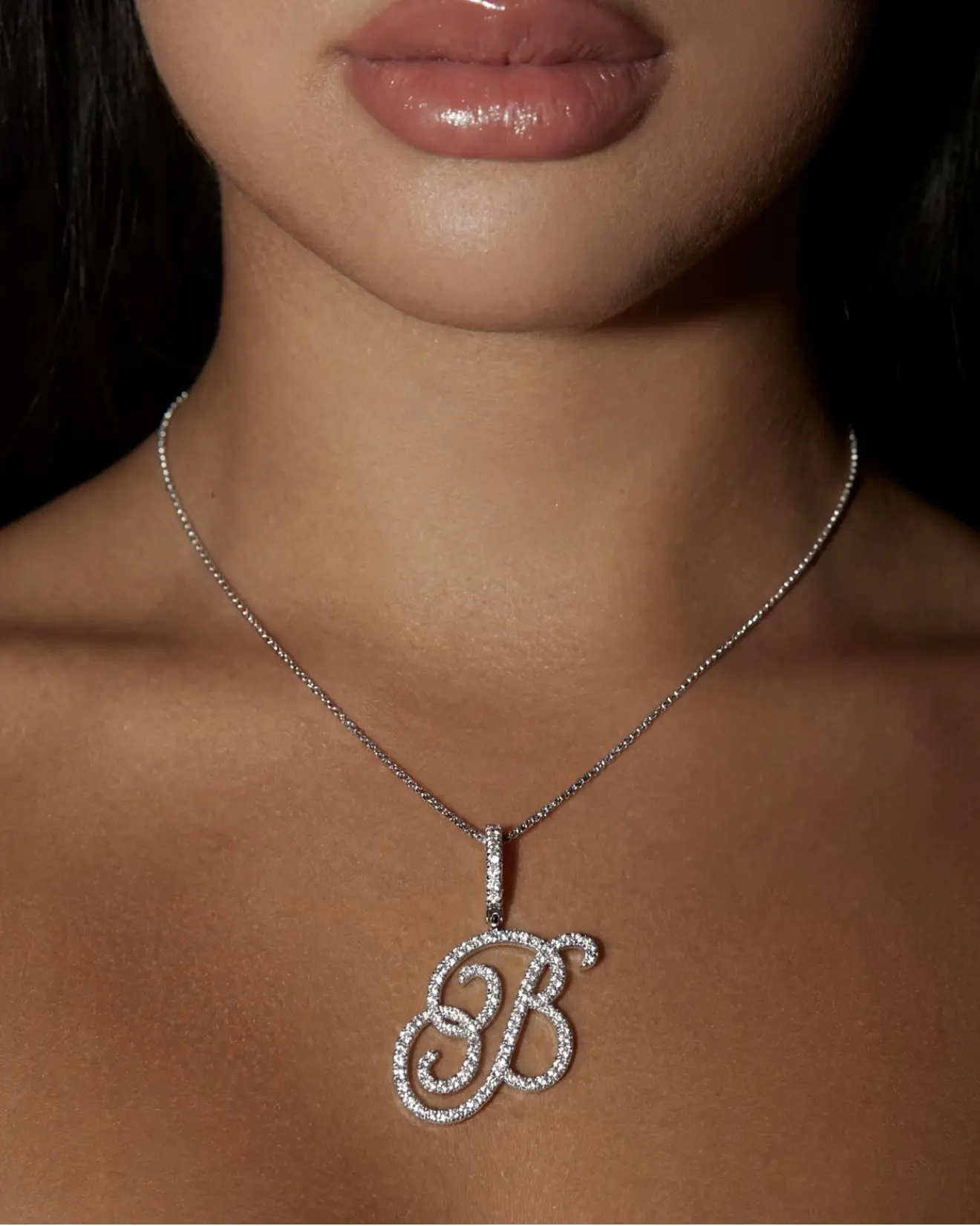 Nova Rose Custom Script Initial Necklace - Personalized Initial Necklace Pendant Jewelry Durable Brass Nova Rose Custom Script Initial Necklace - Personalized Initial Necklace Pendant Jewelry Durable Brass