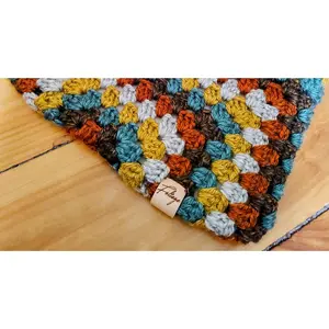 Crochet Wristlet Purse – Fall Granny Square Clutch