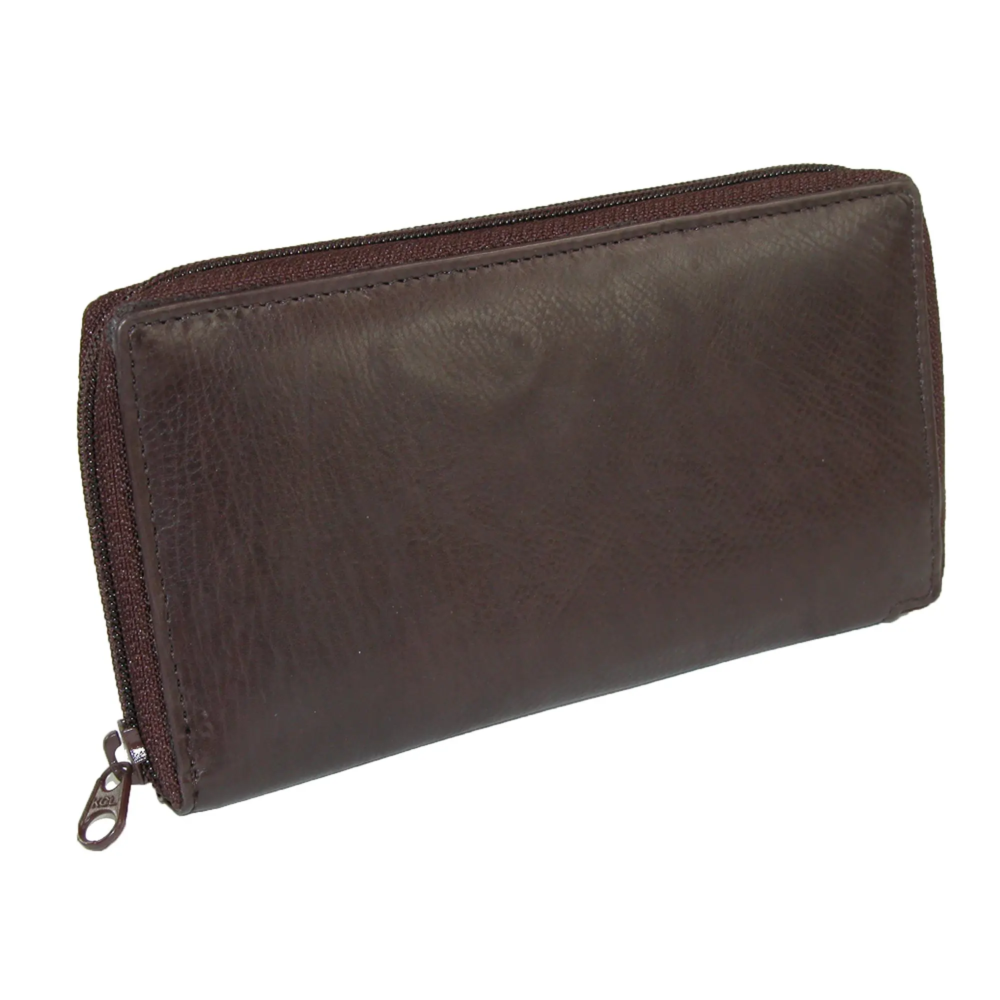 Paul & Taylor Leather Deluxe Zip Around Checkbook Cover Wallet, Checkbook Covers, Wallet Cards, One Size