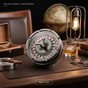 D20 Roulette Fidget Spinner Dice Set Metallic Dragon D&D Dice for RPGs Dungeons & Dragons Tabletop Games with Gift Case Black-Red 7-in-1 System