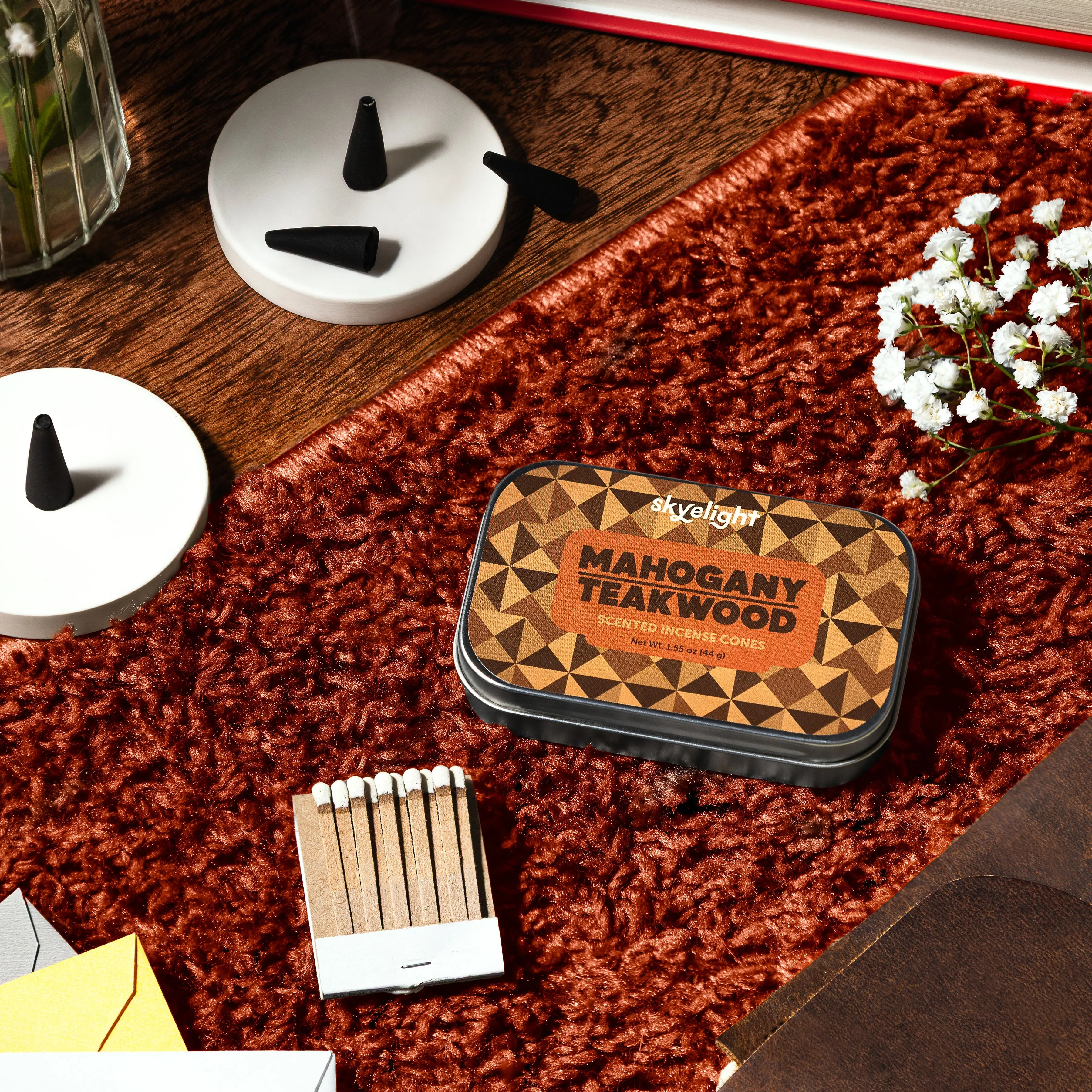 Mahogany Teakwood Incense Cones
