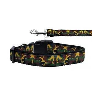 Pet Dog & Cat Nylon Collar or Leash, "Green Camo"