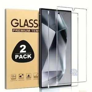 2-Pack Tempered Glass Screen Protector for Samsung Galaxy S26/S26 Plus/S26 Ultra/S25 S24 S23 S22 Ultra S25 S24 S23 S22 Plus FE, Ultrasonic Fingerprint Unlock, 9H Clear, Anti-Scratch, Anti-Fingerprint, High Clarity, Bu...