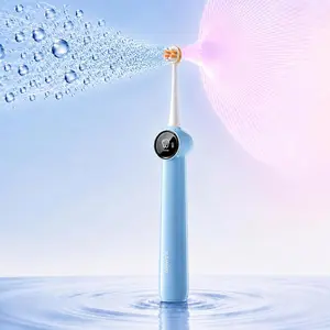 RANVOO AirJet X3 Bubble Electric Toothbrush for Teens & Braces | Gentle Cleaning for Sensitive Gums, 3 Modes, 60-Day Battery, 3 Brush Heads