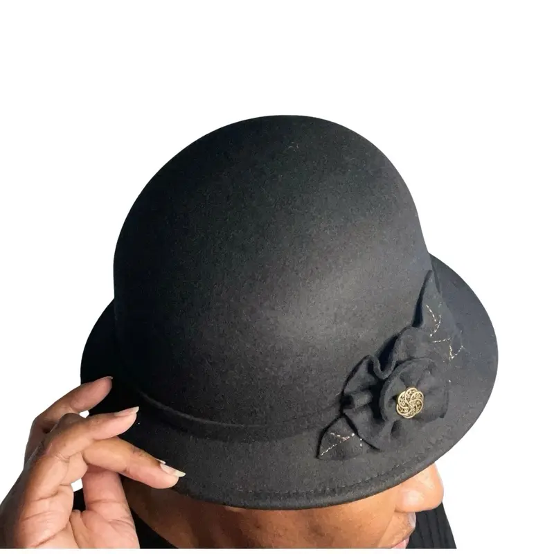 K's Esscentials Vintage Style Bowler Hat 100% Cashmere Wool Classic Design Comfortable Fit Elegant Accessory