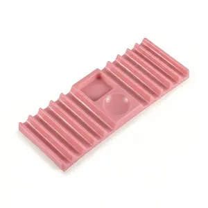 All-in-One Pink Nail Tech Desktop Organizer | Aesthetic Display Stand for Brushes, Gel & Press-on Nails and Nail Forms