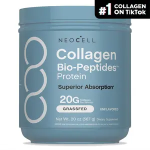 NeoCell Grass Fed Collagen Peptides Powder 20oz - Protein Formula with 18 Amino Acids