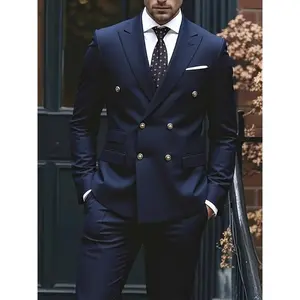 Men'S Formal Suit Two-Piece Set, Single Button Blazer and Pants, Suitable for Interviews, Business Professional Occasions, and Daily Casual Parties