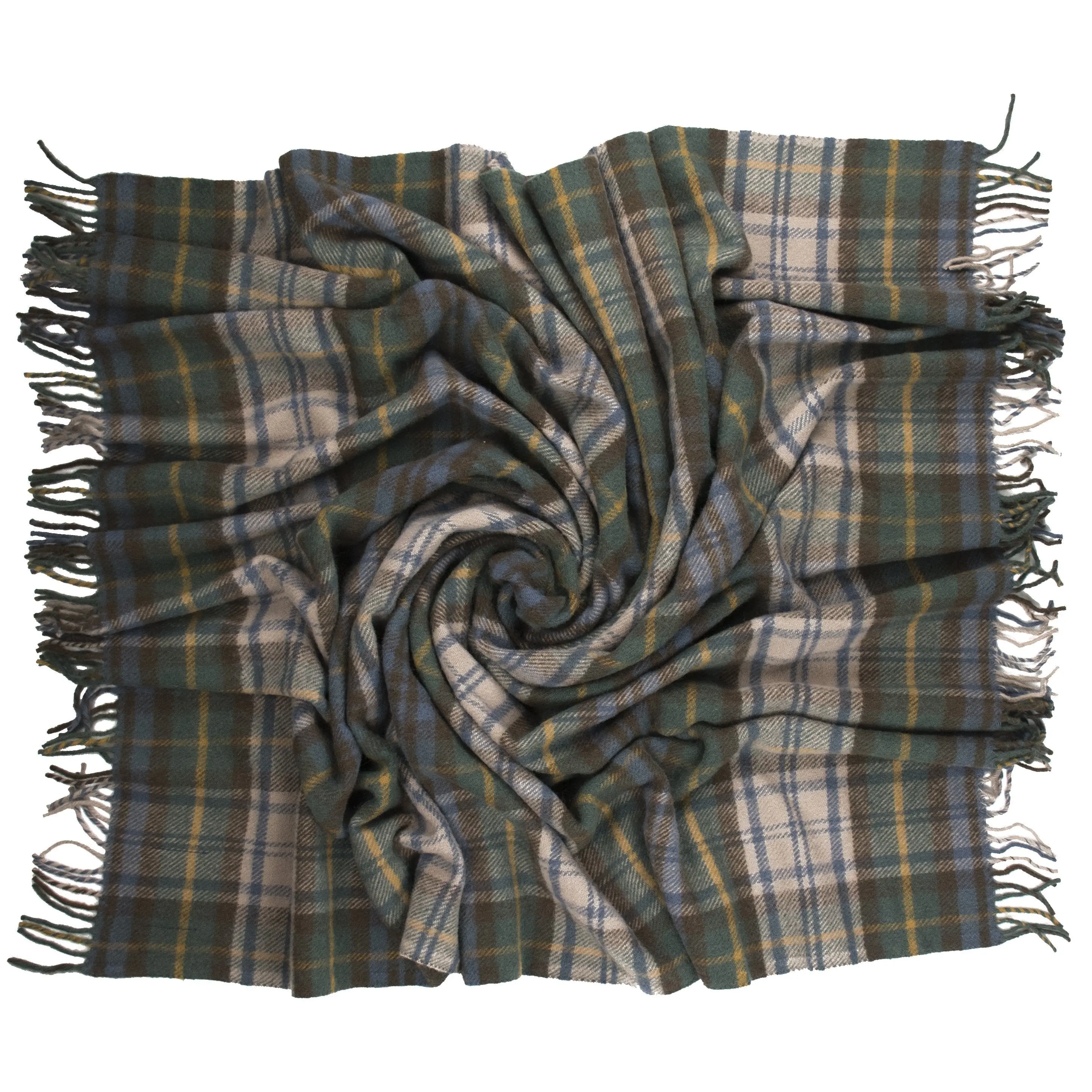 Highland Tweeds New Wool Fluffy Throw ~Antique Dress Gordon ~