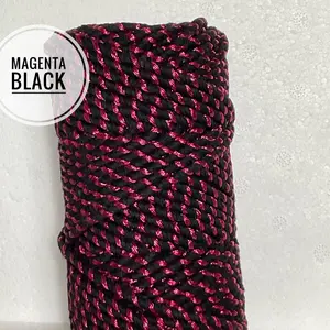 Metallic Macrame Rope | 3mm Metallic Rope | 141 Feet | Rose Gold Rope | 3mm blended rope | Metallic Cotton Blended Rope | Macrame Rope