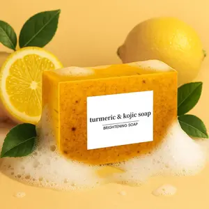 Honey Glow Lemon Turmeric & Kojic Acid Brightening Soap, Dark Spot Remover