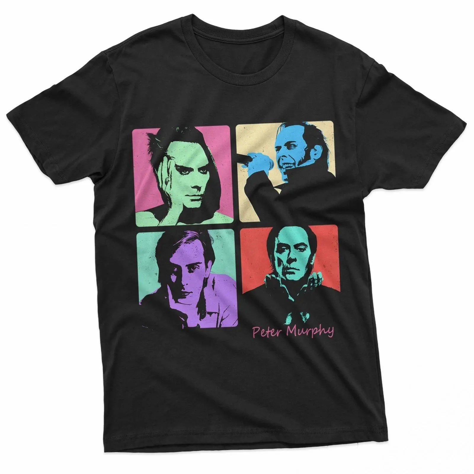 Peter Murphy Retro Pop Art T-Shirt Gothic Rock Music Tee, Retro Unisex Heavy Cotton Apparel