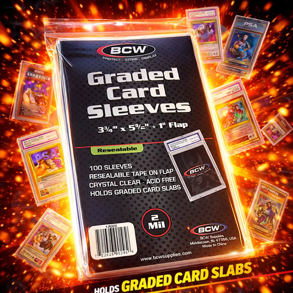 BCW Resealable Graded Card Sleeves | Team Bags
