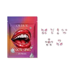 Random Color Tooth Gems, 1 Pack/3 Packs Portable Tooth Gems, Fashionable Tooth Decoration, Oral Care Products for Women & Girls