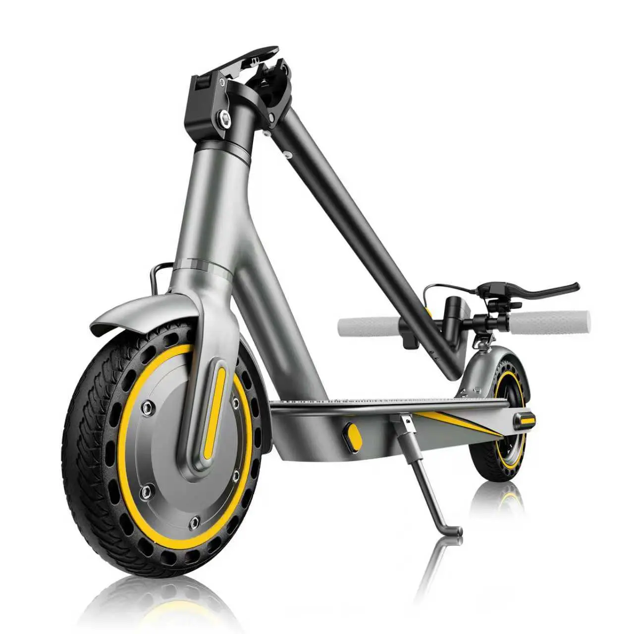 Electric Scooter 350W Powerful Motor 19 MPH Top Speed 8.5 Inch No Puncture Tires 10.5Ah Battery 12-15 Miles Long Range Foldable Commuting E Scooter With Dual Brakes And App Control school scooter For Adults
