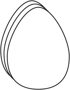 Large Single-Color Die-Cut Magnetic Egg Refrigerator Magnet, Removable Kitchen Decor Set for Home Supplies