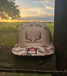 Classic Whitetail Rack - Flatbill Snapback - Richardson 168P Duck Camo