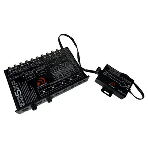 Massive Audio EQ5XP 5 Band Car Audio Parametric Equalizer Crossover Signal Processor with 6 Channels Out & 8 Volt Output Line Driver
