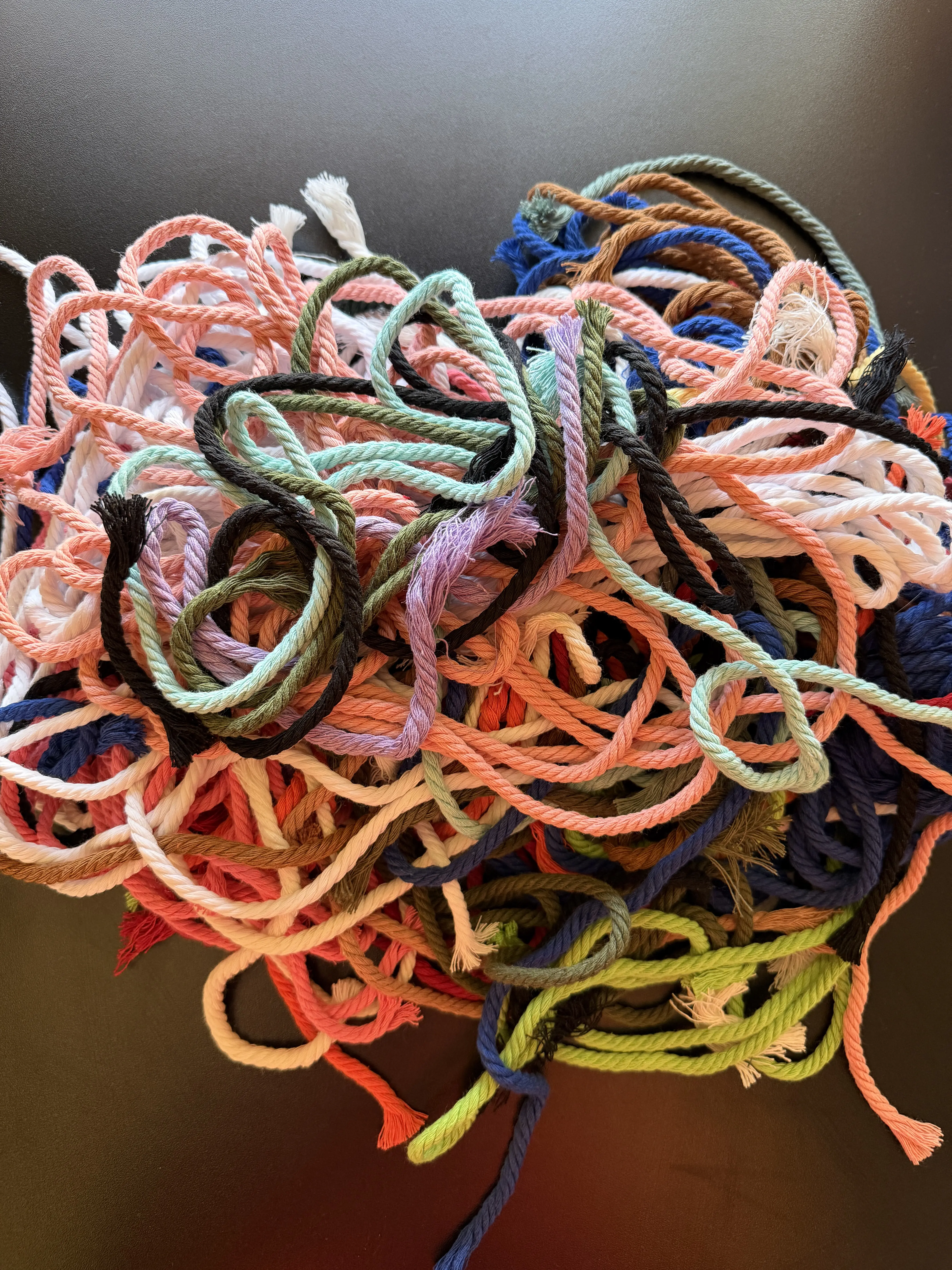 1 Pound of Macrame Scraps