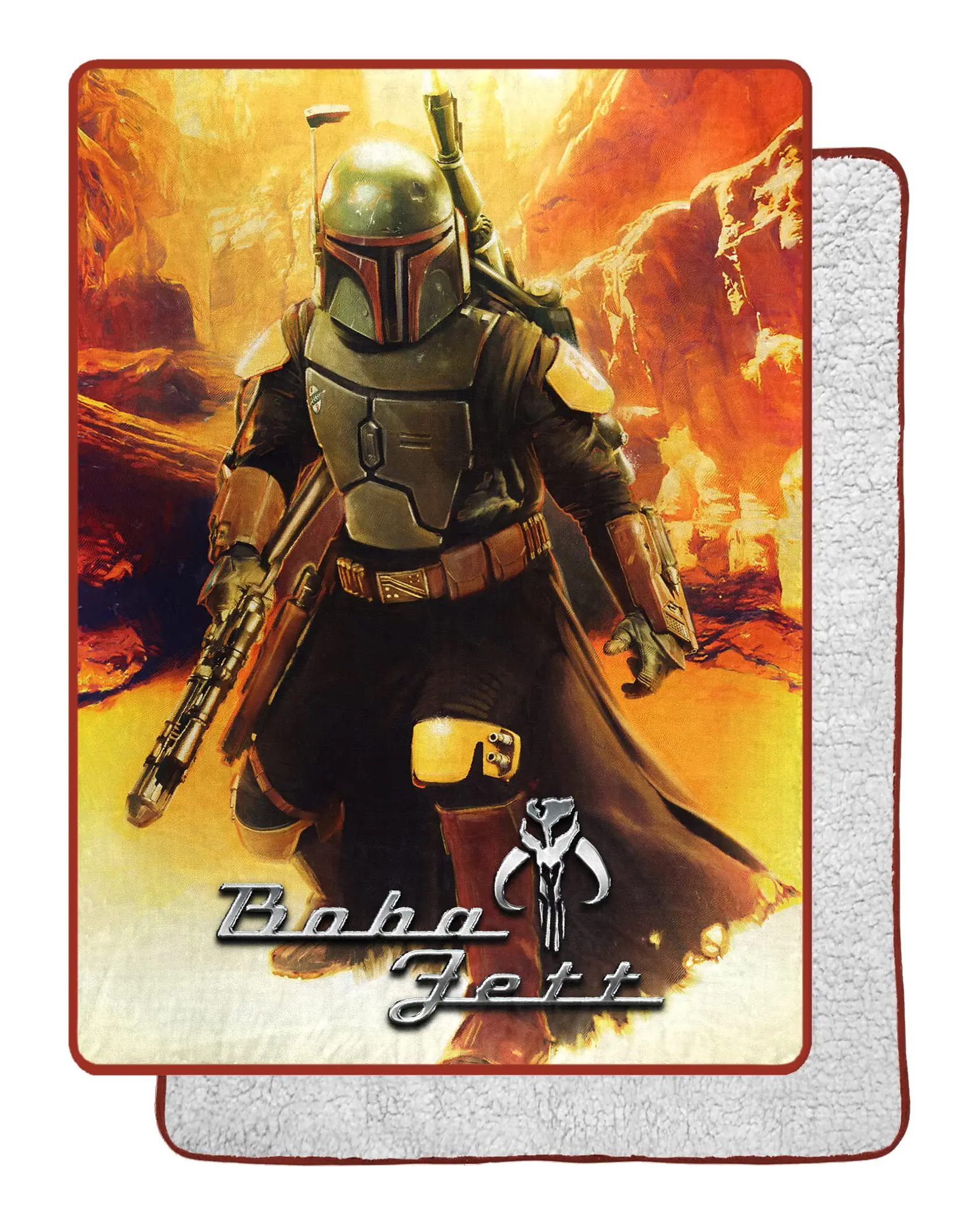 Star Wars Book of Boba Fett Silk Touch Throw Blanket, 60" x 80", Boba Lives