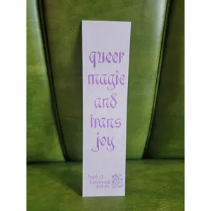 queer magic and trans joy bookmark
