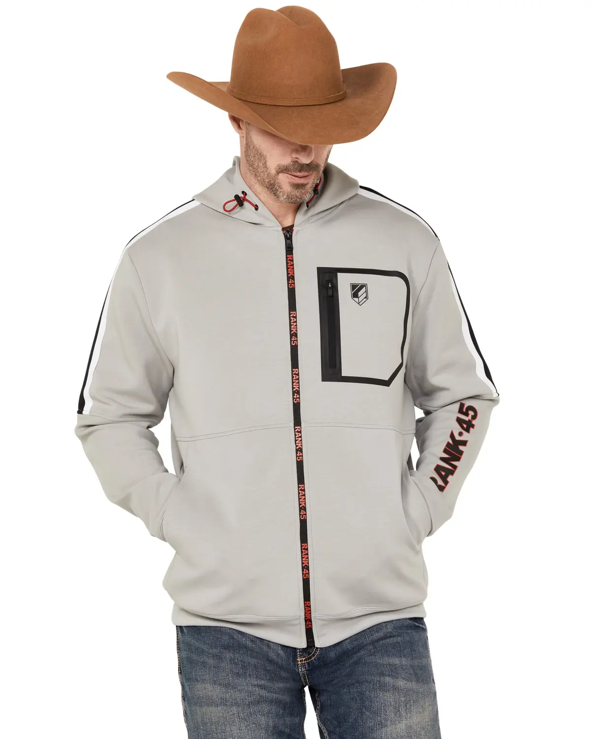 Rank 45 Men's 45&Reg; Men'S Champion Full Zip Hooded Jacket - Rmsp23sw1