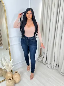 Melly Judy Blue Stretch Highwaist Dark Skinny Jean