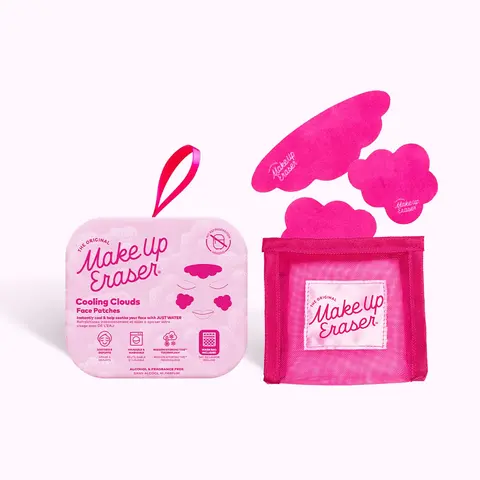 MakeUp Eraser Cooling Clouds Reusable Face Patches - Cool & erase tired, facial puffiness with JUST WATER