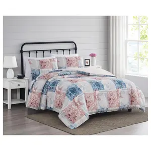 Cannon Textured Lotte Patchwork King 3pc Duvetover Set
