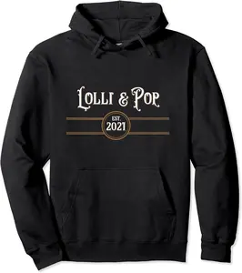 Lolli Lolly Pop Established 2021 Lolly Pops Couples Gift Pullover Hoodie - Winniekemo Shop 43B08KG82GB9