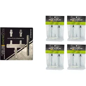 Sk8ology Skateboard Deck Display 5 Pc Kit Floating Wall Mount_AB