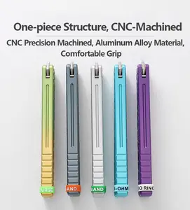 Aluminum Alloy Integrated Folding Practice Trainer - Unsharpened Edge, CNC Crafted Fidget Toy, Delta Theme Outdoor EDC Gadget, Dual-Texture Scales