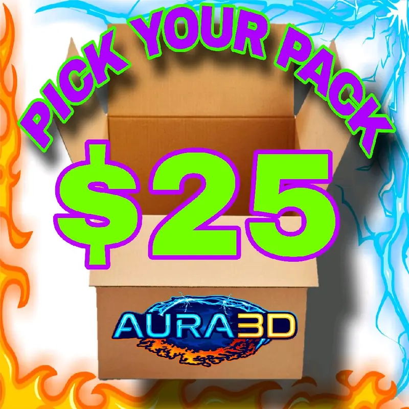 Aura3D 3D Print Box + $5 in Bonus 3D Prints // YOU Choose the Prints // $30 Value