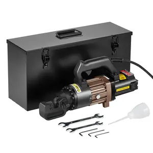 【fathersdaygift】VEVOR Electric Hydraulic Rebar Cutter,1500W Portable Rebar CutterCutting up to 7/8 Inch #7 4-22mm Rebar within 2.5 SecondsHigh Power Steel Rebar Cutter with Oil Can Rich Accessories,Black RC-22
