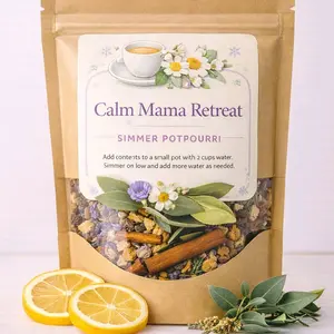 Calm Mama Retreat Simmer Potpourri - Lavender, Chamomile, Eucalyptus - Perfect for Cozy Home & Spa Scent - Handmade with Love - Ideal for Mother's Day Gifts