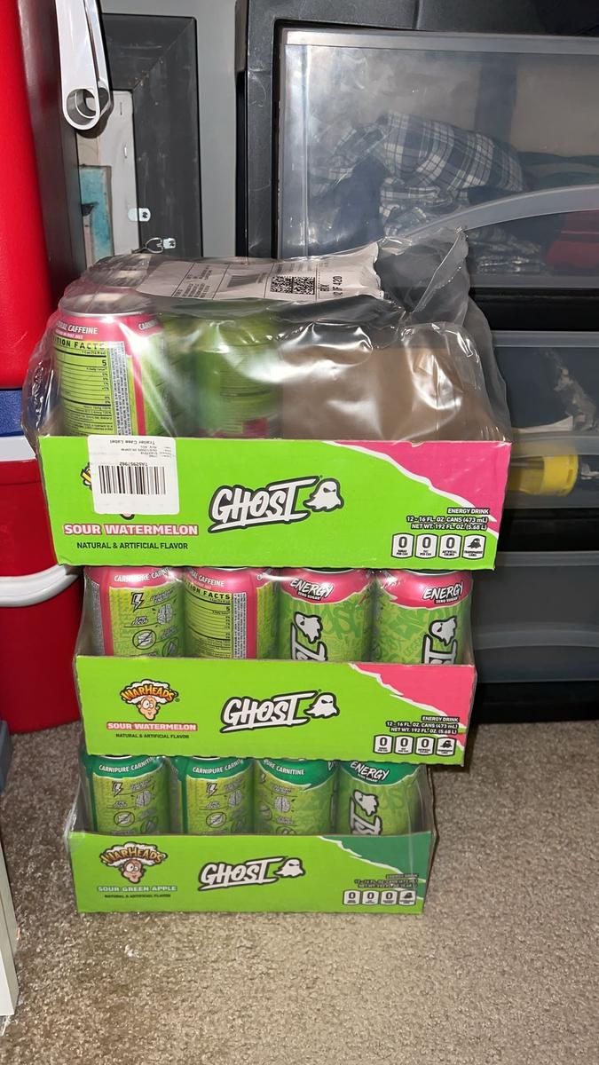 Item: WARHEADS Sour Green Apple – 16oz (12-Pack)