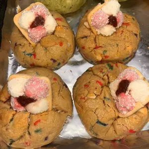 Marshmallows Arcoíris with sprinkles cookie Biscuit