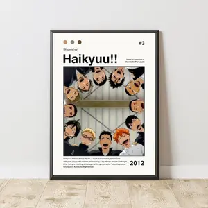 Haikyuu Poster, Karasuno Design Poster, Manga Poster, Anime Poster, Haikyuu Print, Anime Gift