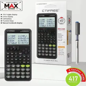 Function Calculator Clear Display Durable Non-Slip Keys, Reasonable Key Layout, Responsive Lightweight Portable Abs Material Office Supplies