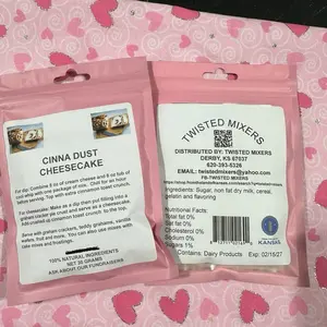 Twisted Mixers Cinna Dust Cheesecake 100% Natural Ingredients 20 Grams Cream Cheese Dessert Mix