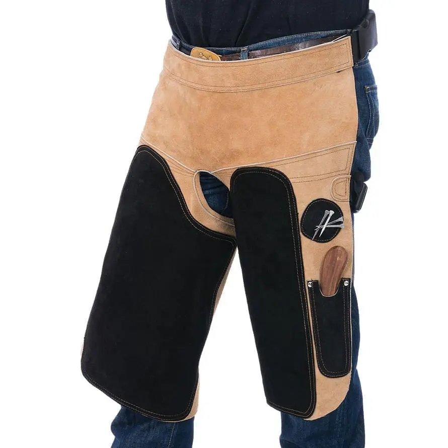 Tough1 Premium Leather Farrier Chaps