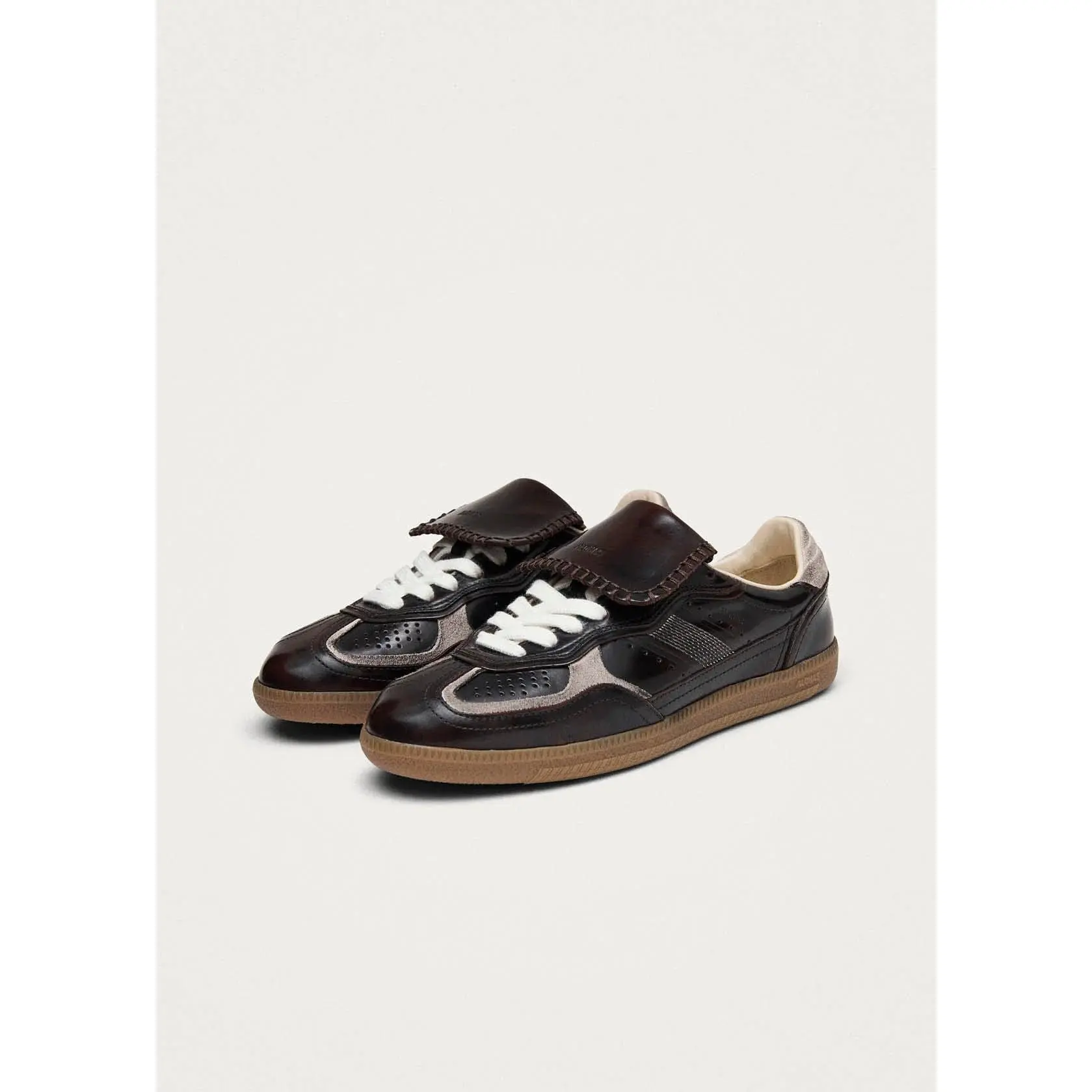Tb.490 Club Brushed Dark Chocolate Leather Sneakers