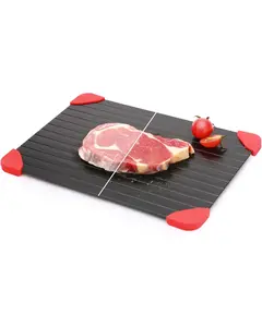 Defrosting Tray for Frozen Meat, Miraculous Rapid Natural Heating Defroster Board, Small Size Thawing Plate Kitchen Mat