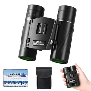 8x21 Mini Binoculars for Adults & Kids Ultra-Clear BAK4 Prisms High Powered Pocket Binoculars for Bird Watching Travel Sports and Outdoors