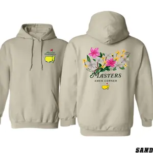 Masters Amen Corner Hoodie – Floral Golf Graphic Pullover for Men and Women, Spring Golf Fans Sweatshirt, Augusta Style Golf Lover Gift