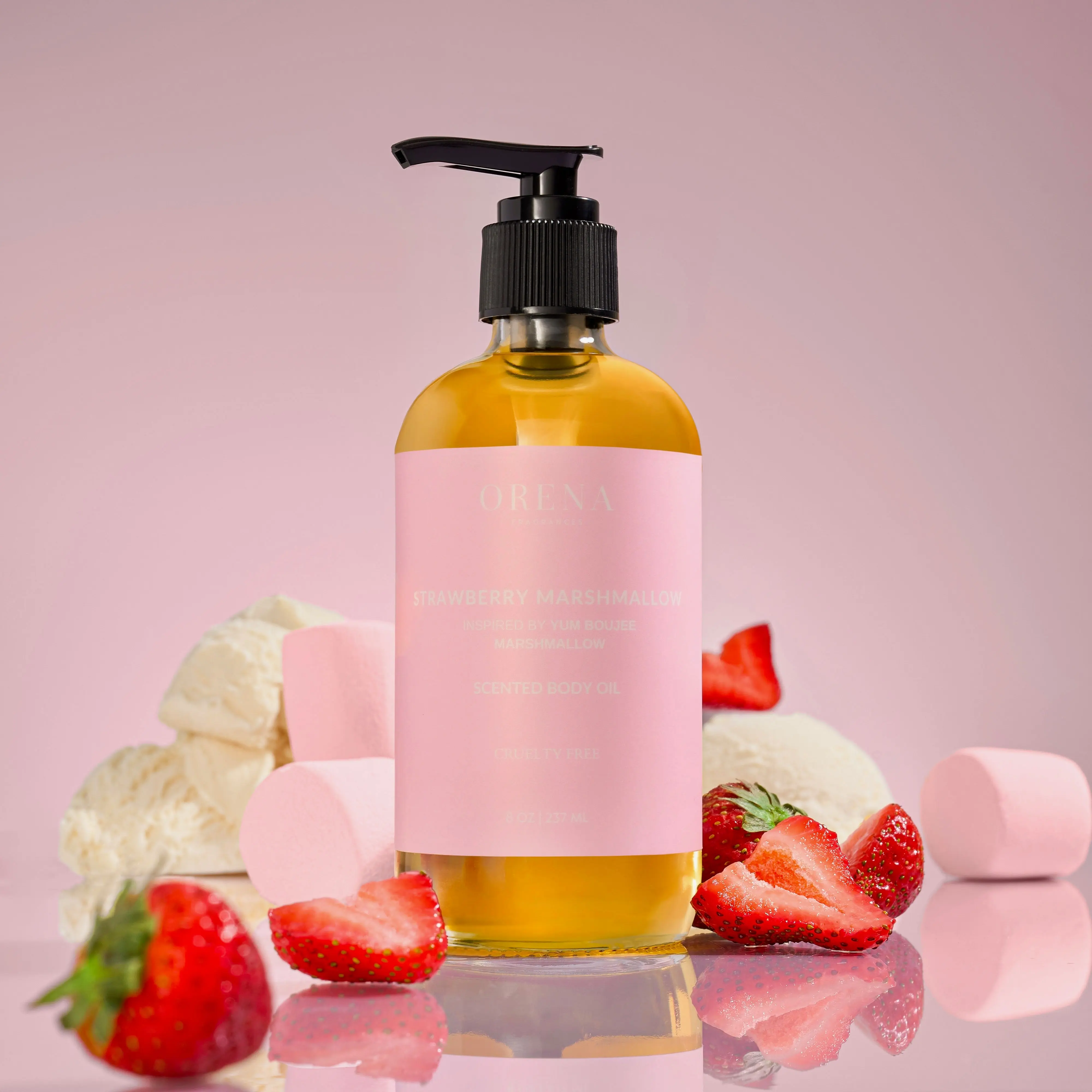 Strawberry Marshmallow Body Oil | Orena Fragrances