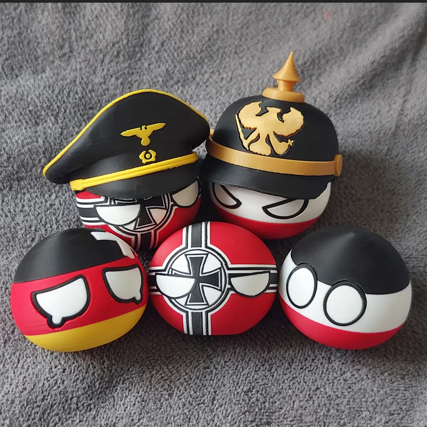 Plastic Countryballs Polandball Diameter 40mm Country Ball Germany France Russia UK Italy Doll Kawaii Cute Desk Decoration