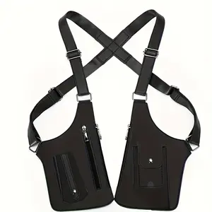 Men's Tactical Crossbody Backpack - Lightweight Underarm Bag with Adjustable Shoulder Strap, Hands-Free for Using Phone, Ideal for Cycling, Hiking, Gym, Travel - Ideal Gift for Outdoor Enthusiasts (Black), Travel Backpack, Secure Flap Design, Retro Style,